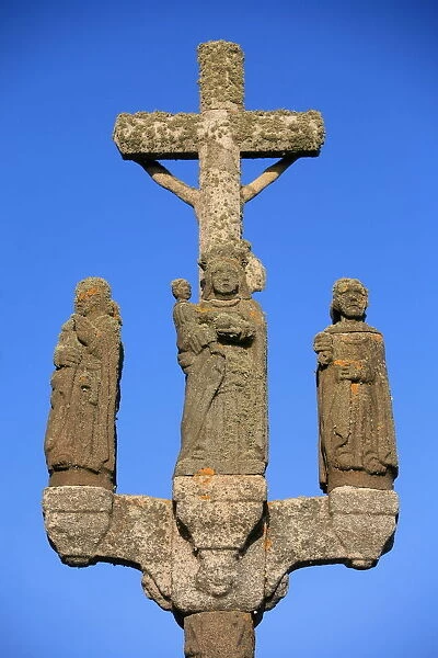 Saint Guenole calvary, St. Guenole, Finistere, Brittany, France, Europe