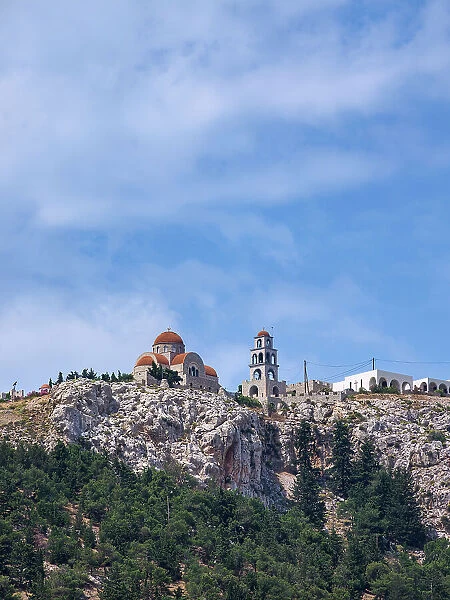 Saint Savvas the New of Kalymnos, Kalymnian Monastery, Pothia (Kalymnos Town), Kalymnos Island, Dodecanese, Greek Islands, Greece, Europe