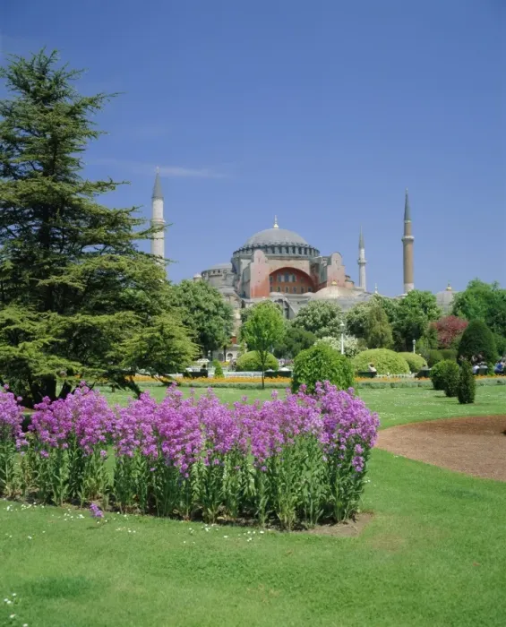 Framed Print : Saint Sophia Mosque (Church) and Sultan Ahmet Park Framed Print : Saint Sophia Mosque (Church) and Sultan Ahmet Park