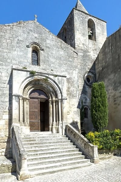 Saint Vincent Church, Medieval village of Les Baux de Provence, Bouches du Rhone