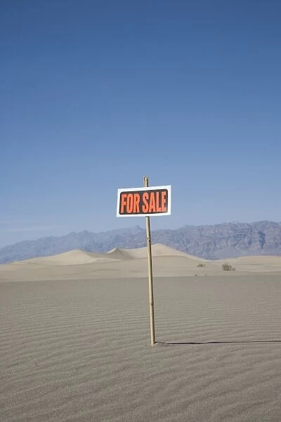 For Sale sign in desert