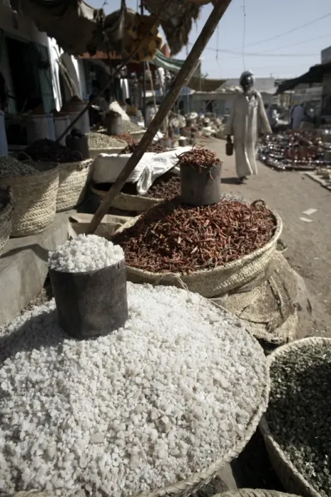 Framed Print : Salt and other food stuffs on sale in the Souq at Kassala Framed Print : Salt and other food stuffs on sale in the Souq at Kassala