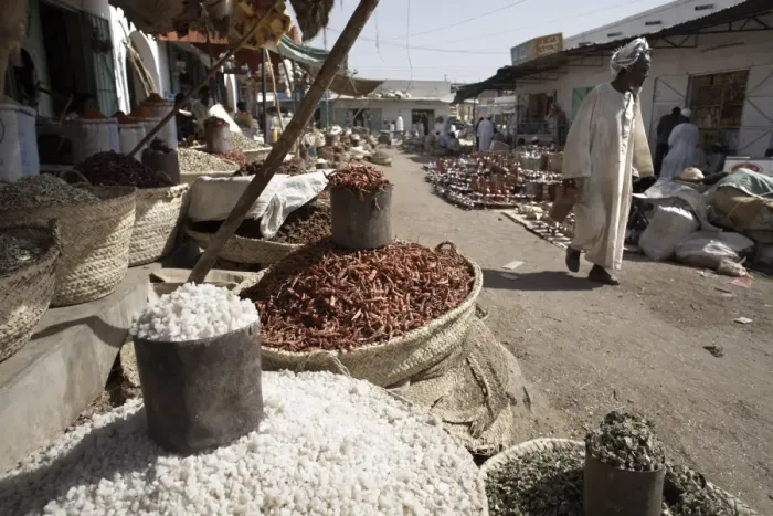 Framed Print : Salt and other food stuffs on sale in the Souq at Kassala Framed Print : Salt and other food stuffs on sale in the Souq at Kassala
