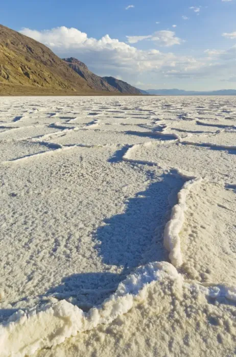 Framed Print : Salt pan polygons at Badwater Basin, 282ft below sea level and the lowest place in North America Framed Print : Salt pan polygons at Badwater Basin, 282ft below sea level and the lowest place in North America