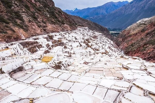 Salt pans (Salinas de Maras), Maras, near Cusco (Cuzco), Peru, South America