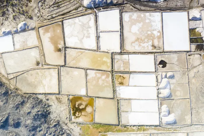 Framed Print : Salt tanks from above, Lake Afrera (Lake Afdera), Danakil Depression, Afar Region Framed Print : Salt tanks from above, Lake Afrera (Lake Afdera), Danakil Depression, Afar Region