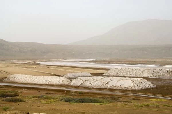 Salt workings at Salinas, Sal, Cape Verde Islands, Africa