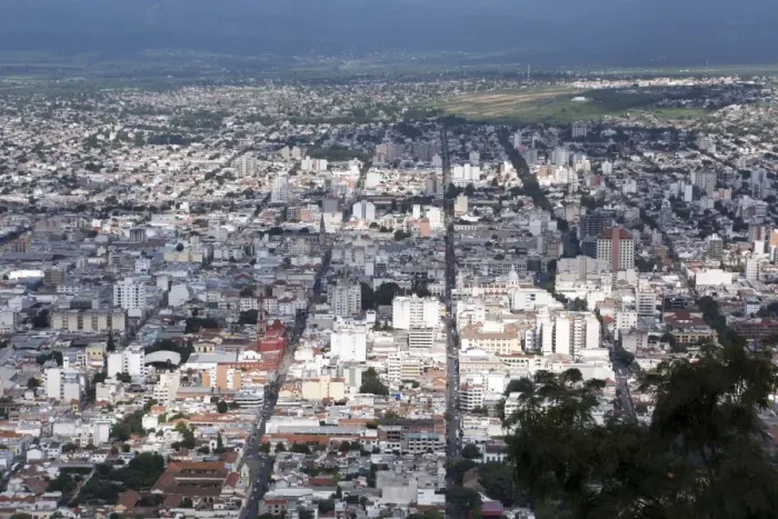 Framed Print : Salta from above, Argentina, South America Framed Print : Salta from above, Argentina, South America