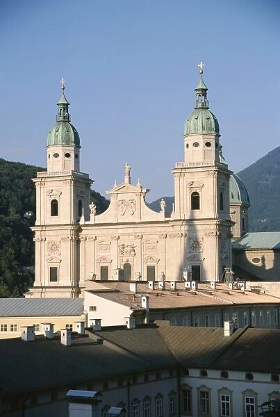 Salzburg Cathedral, built between 1614 and 1655, designed by Italian architect Santino Solari
