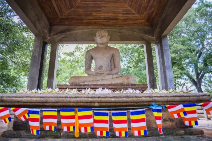 Framed Print : Samadhi Buddha statue and Buddhist flags, Anuradhapura, UNESCO World Heritage Site, Cultural Triangle, Sri Lanka, Asia Framed Print : Samadhi Buddha statue and Buddhist flags, Anuradhapura, UNESCO World Heritage Site, Cultural Triangle, Sri Lanka, Asia