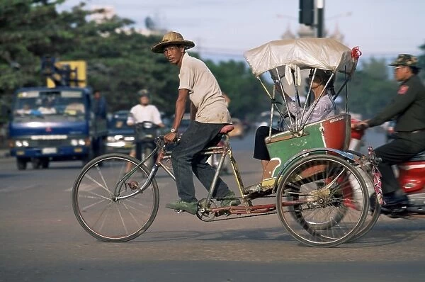 Samlor, pedicab taxi