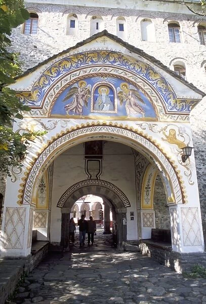 Samokov Gate of Rila monastery, UNESCO World Heritage Site, Rila Mountains
