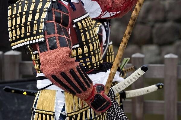 Samurai in the Odawara Hojo Godai Festival held in May at Odawara Castle in Kanagawa
