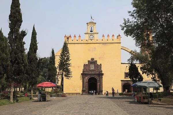 San Bernardino Church, Market, Xochimilco, UNESCO World Heritage Site, Mexico City, Mexico, North America