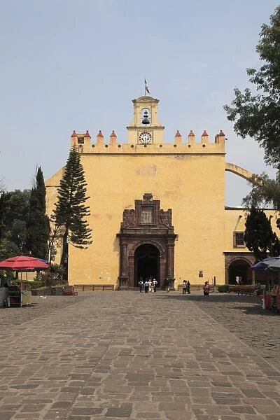 San Bernardino Church, Xochimilco, UNESCO World Heritage Site, Mexico City, Mexico, North America