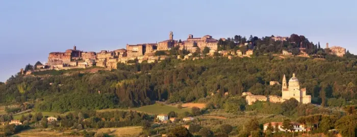 Framed Print : San Biagio church and Montepulciano, Siena Province, Tuscany, Italy, Europe Framed Print : San Biagio church and Montepulciano, Siena Province, Tuscany, Italy, Europe