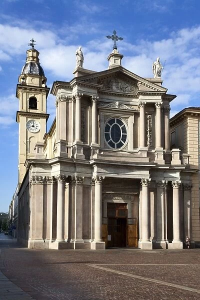 San Carlo Church from Piazza San Carlo, Turin, Piedmont, Italy, Europe