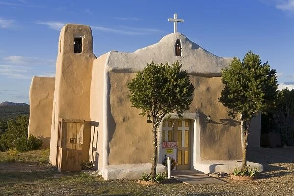 San Francisco de Asis Church dating from 1835, Golden, New Mexico, United States of America
