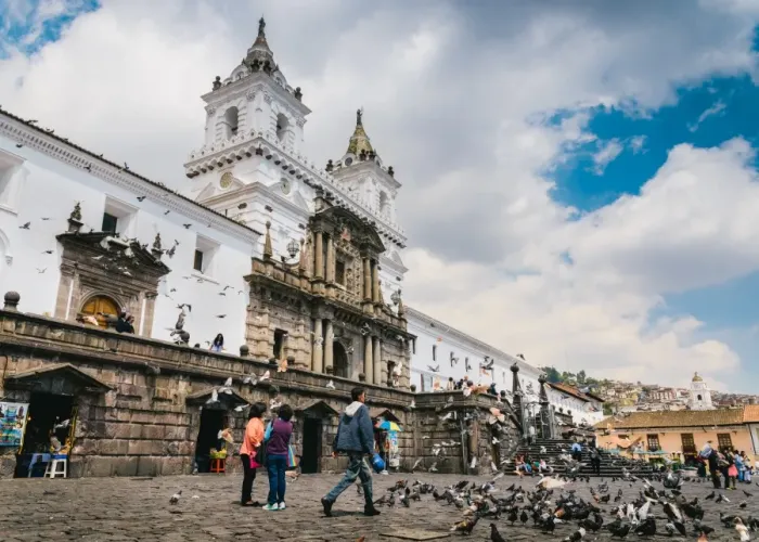 Framed Print : San Franscisco Church in Quito, Ecuador, South America Framed Print : San Franscisco Church in Quito, Ecuador, South America