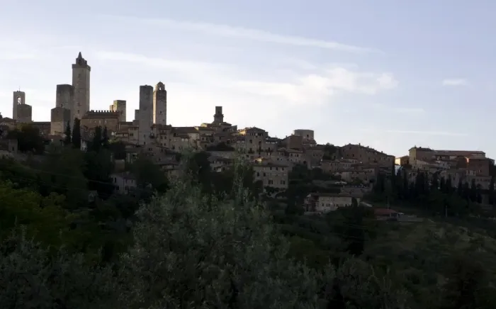 Framed Print : San Gimignano skyline, Tuscany, Italy, Europe