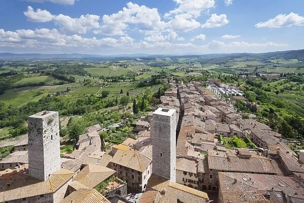 San Gimignano, UNESCO World Heritage Site, Siena Province, Tuscany, Italy, Europe