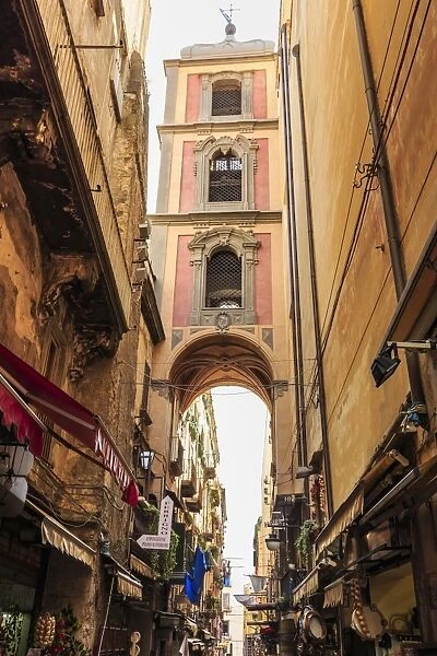 Via San Gregorio Armeno, famous for presepi (Christmas cribs), City of Naples Historic Centre