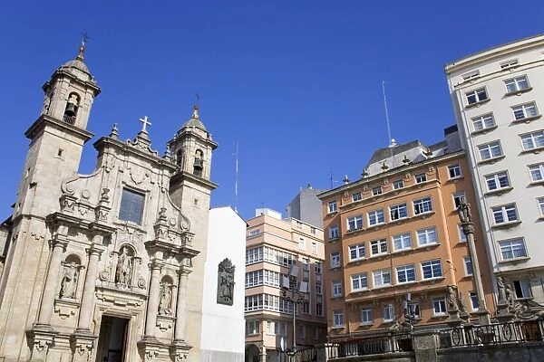San Jorge Church, La Coruna City, Galicia, Spain, Europe