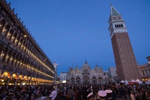 San Marco square during Carnival, Venice, UNESCO World Heritage Site, Veneto
