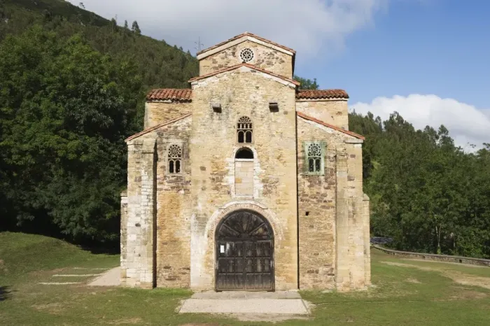 Framed Print : San Miguel de Lillo, 9th century Royal Chapel of Summer Palace of Ramiro I