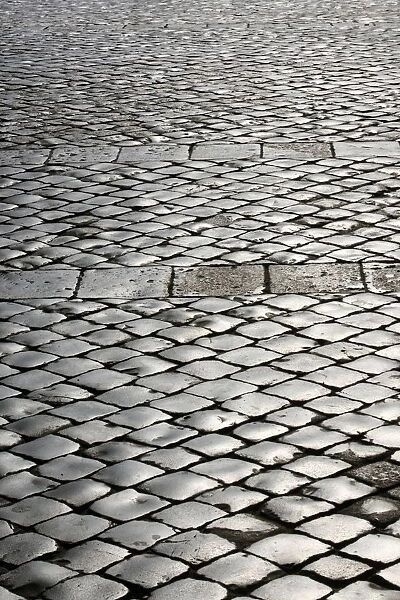 San Pietrini paving stones in St. Peters, Vatican, Rome, Lazio, Italy, Europe