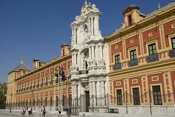 San Telmo Palace, facade, Seville, Andalusia, Spain, Europe