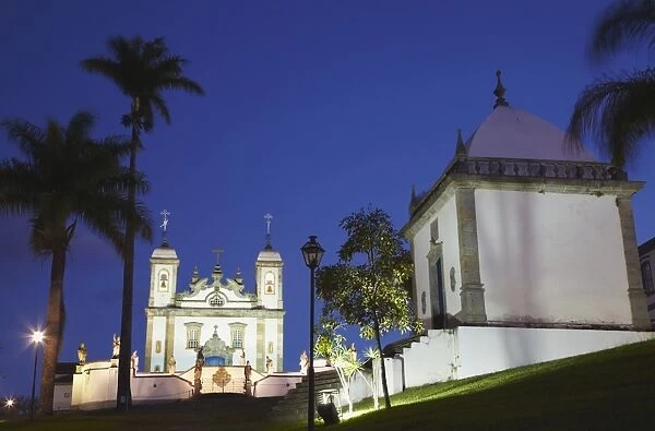 Sanctuary of Bom Jesus de Matosinhos and chapel, UNESCO World Heritage Site, Congonhas, Minas Gerais, Brazil, South America