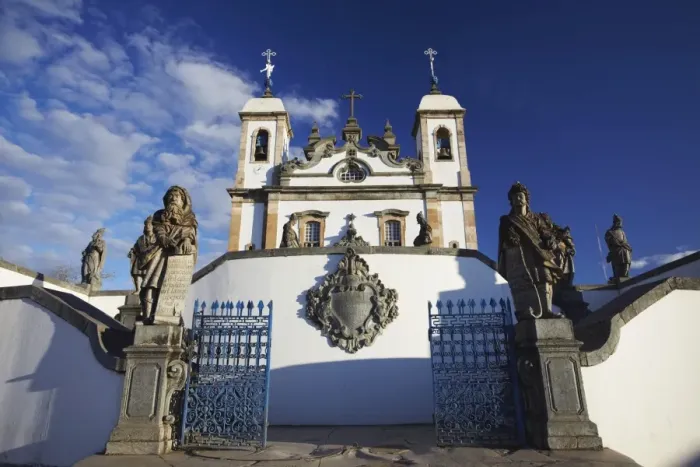 Framed Print : Sanctuary of Bom Jesus de Matosinhos and The Prophets sculpture by Aleijadinho, UNESCO World Heritage Site, Congonhas, Minas Gerais, Brazil, South America Framed Print : Sanctuary of Bom Jesus de Matosinhos and The Prophets sculpture by Aleijadinho, UNESCO World Heritage Site, Congonhas, Minas Gerais, Brazil, South America