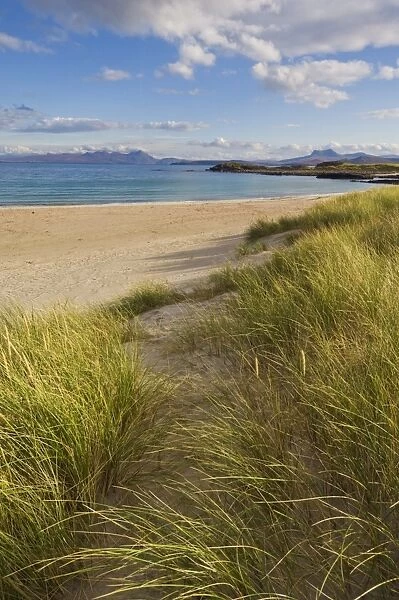 Sand dunes and dune grasses of Mellon Udrigle beach, Wester Ross, north west Scotland