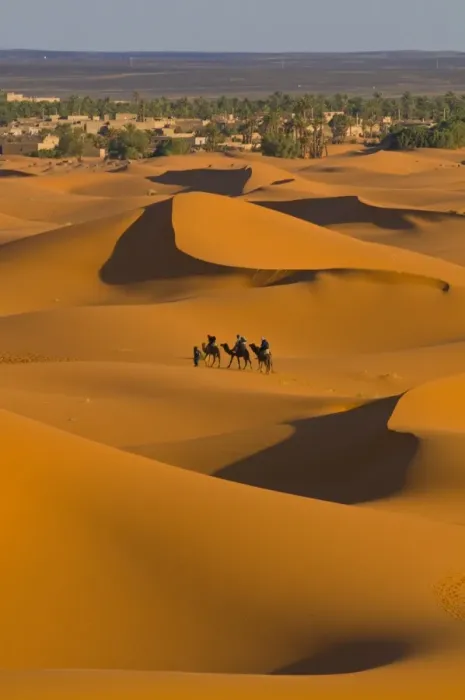 Framed Print : Sand dunes, Merzouga, Morocco, North Africa, Africa