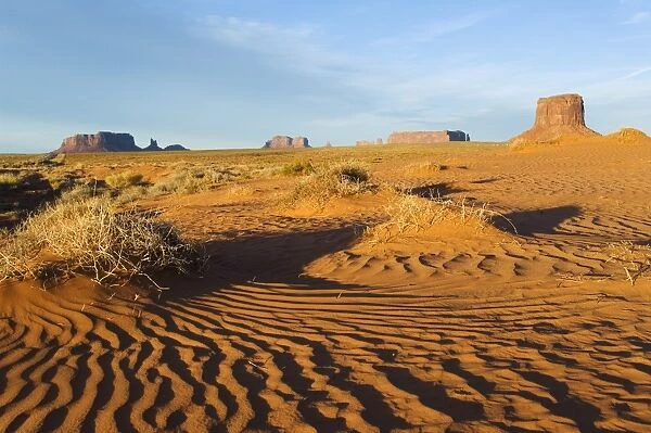 Sand patterns in Monument Valley Navajo Tribal Park