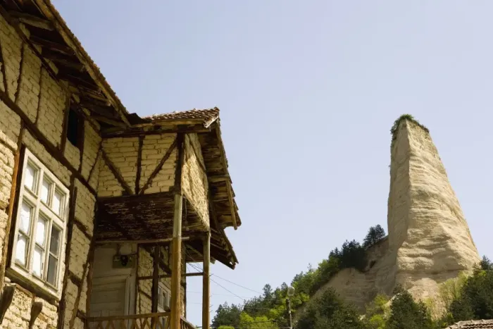 Framed Print : Sand pyramids, Melnik, Bulgaria, Europe Framed Print : Sand pyramids, Melnik, Bulgaria, Europe