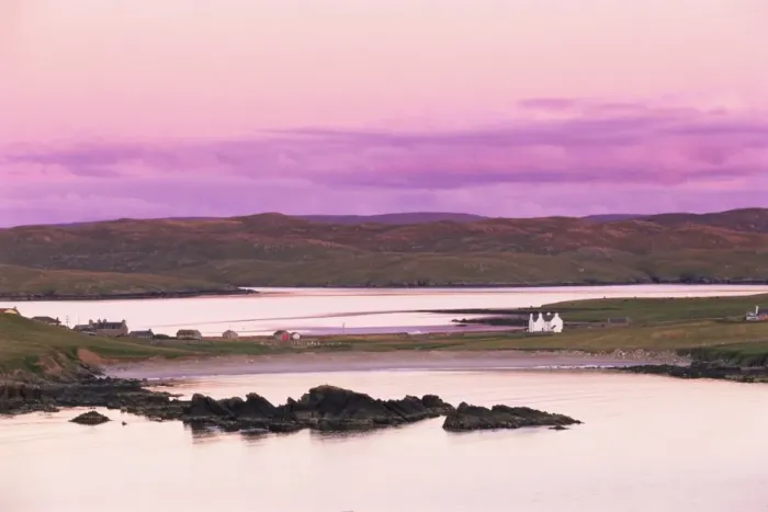 Framed Print : Sand Wick and Hillswick at sunset Framed Print : Sand Wick and Hillswick at sunset
