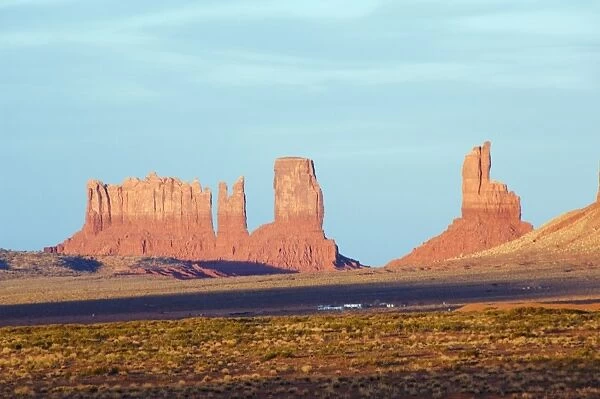 Sandstone bluffs in Monument Valley Navajo Tribal Park