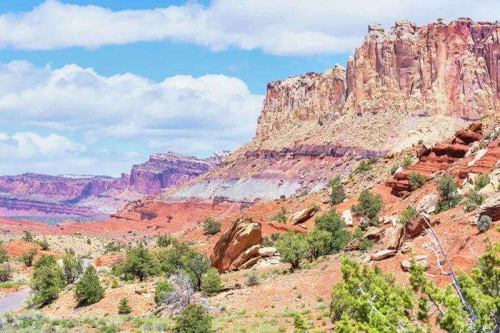 Framed Print : Sandstone cliffs, Capitol Reef National Park, Utah, United States of America Framed Print : Sandstone cliffs, Capitol Reef National Park, Utah, United States of America