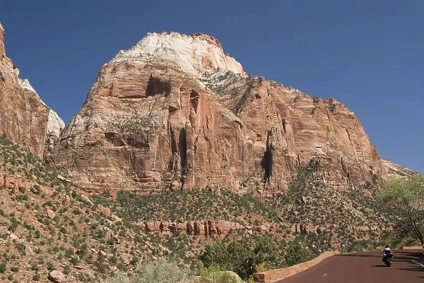 Sandstone formations viewed from the Zion to Mount Carmel Highway, Zion National Park