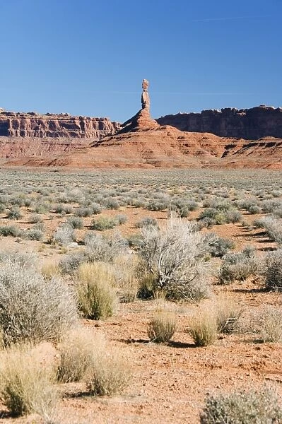 Sandstone spires at Valley of the Gods near Monument Valley