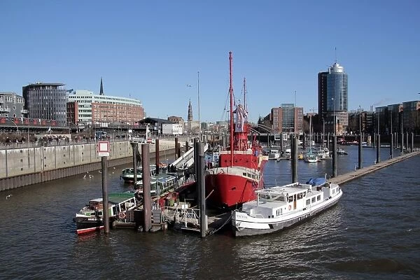 Sandtor Harbour, Hamburg, Germany, Europe