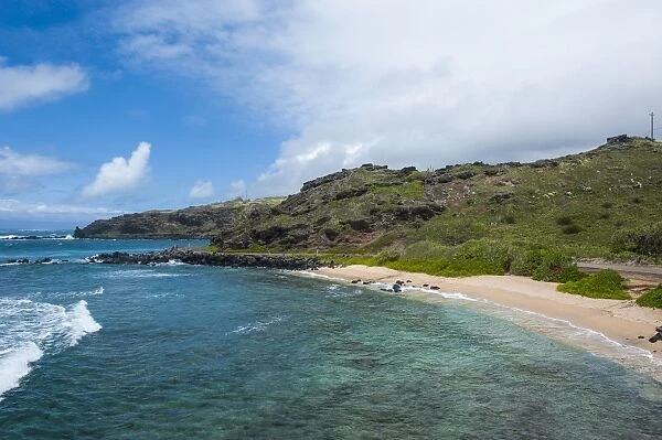 Sandy beach, island of Molokai, Hawaii, United States of America, Pacific