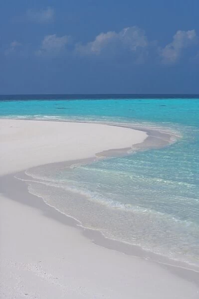 Empty sandy beach, Maldives, Indian Ocean, Asia