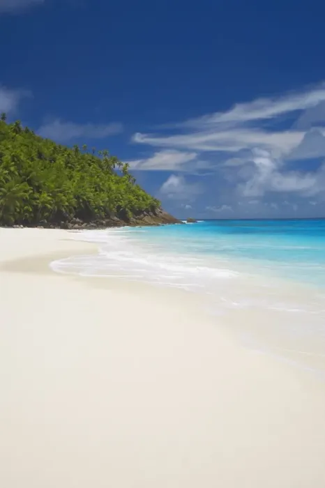 Framed Print : Sandy beach, Seychelles, Indian Ocean, Africa Framed Print : Sandy beach, Seychelles, Indian Ocean, Africa