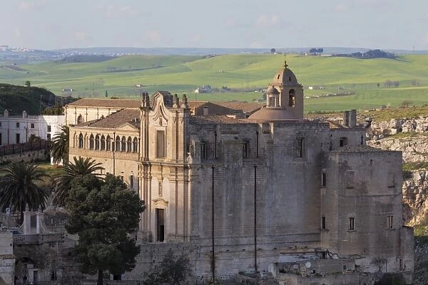 Sant Agostino Convent in the Sassi area of Matera, Basilicata, Italy, Europe