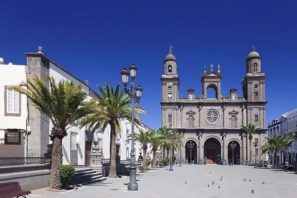 Santa Ana Cathedral, Plaza Santa Ana, Vegueta Old Town, UNESCO World Heritage Sie, Las Palmas, Gran Canaria, Canary Islands, Spain, Europe