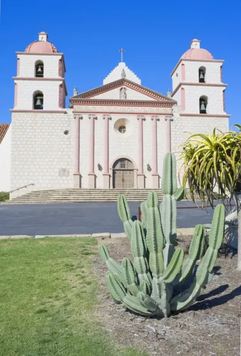 Framed Print : Santa Barbara Mission, Santa Barbara, California, United States of America, North America