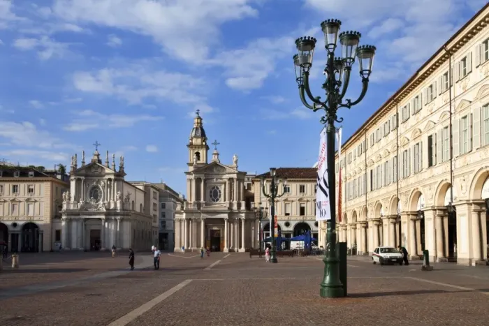 Framed Print : Santa Cristina and San Carlo Churches from Piazza San Carlo, Turin, Piedmont, Italy, Europe